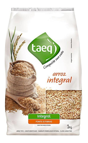 Arroz Integral Tipo 1 Taeq Pacote 1kg