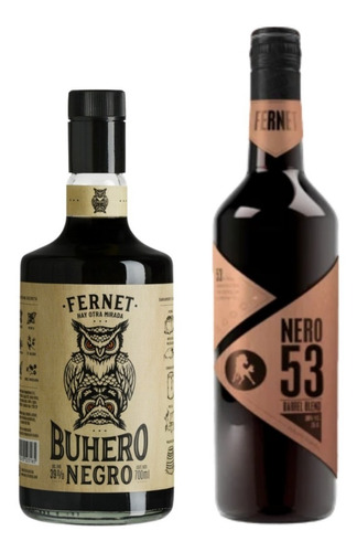 Fernet Nero 53 Barrel Blend + Buhero Negro. Premium --