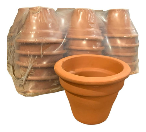 Maceta Ceramica Terracota Campana Nº10cm Pack X30 Unidades