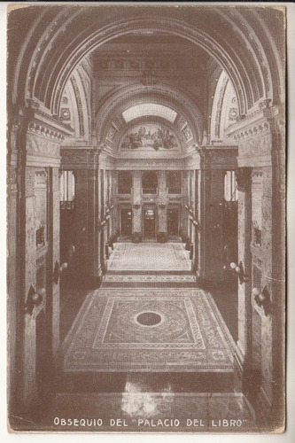 1925 Postal Libreria Monteverde Palacio Legislativo Interior