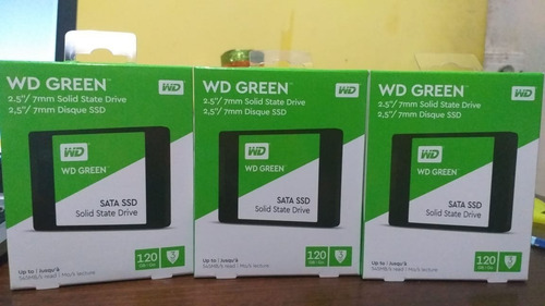 Disco Solido 120gb Wd Green 545mb/s 2.5 /7mm