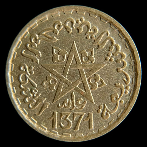 Marruecos, Protectorado Frances, 10 Francs, 1952. Aunc