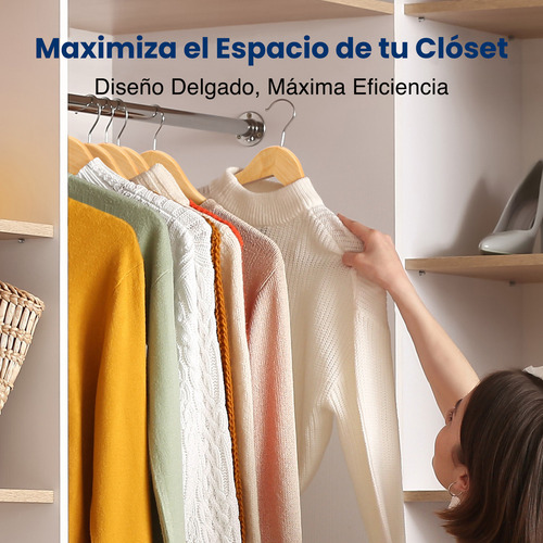 SereneLife SLHWD30 Juego de Colgadores de Ropa Resistente Paquete de 30 Marrón