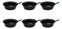 Comprar 6 Compoteras Bowls Postre Vidrio Durax Color + 6 Cucharitas