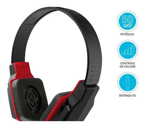 Fone De Ouvido Gamer Com Microfone Headset Ph073