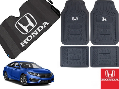 Tapetes 4pz Honda + Cubresol Civic 2018