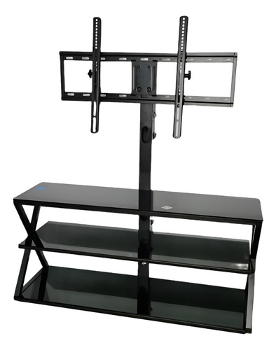 Mueble Para Tv Consola Con Soporte Incoroprado Home Trends Color Negro Pantalla desde 32 hasta 70 Pulgadas