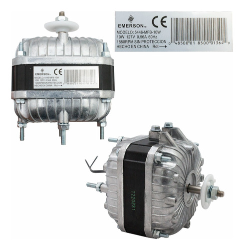 Motor Ventilador 1/70 Hp Refri Industrial Con Aspa 7pulgadas