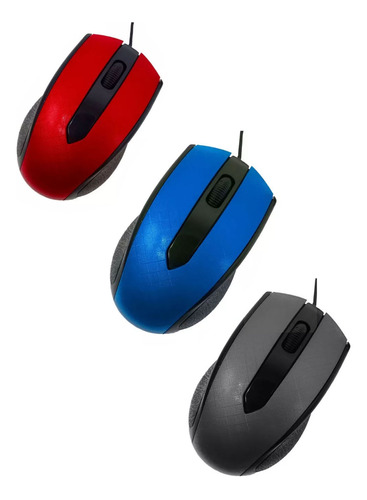 30pz Mouse Optico Alambrico Ergonomic Portatil Usb Pc Laptop