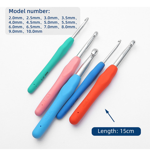 Crochê Polido Fino - 8,0 Mm - Ganchos De Crochê Ergonômicos