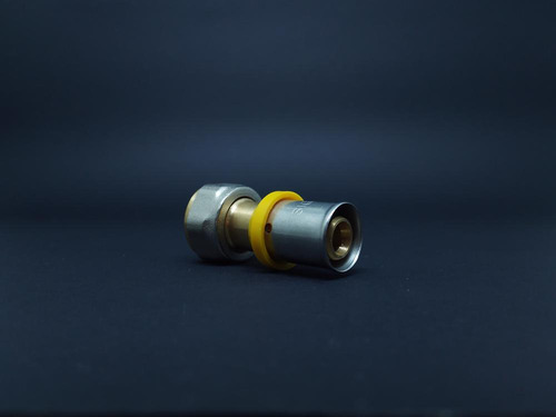 Conector Gás Tubo Pex Prensar 16mmx1/2 Fêmea Movel Kit 5 Pçs