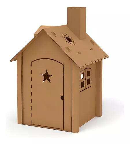 Casinha Da Peppa Pig Mobiliada Em Madeira Mdf C/ Móveis 41cm