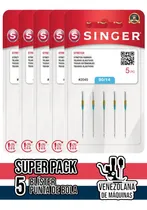 Comprar Agujas Singer Punta De Bola Pack De 5 Blísters
