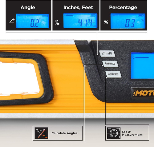 Nivel Digital Inteligente De 24 Pulgadas De 0° 180°, ...