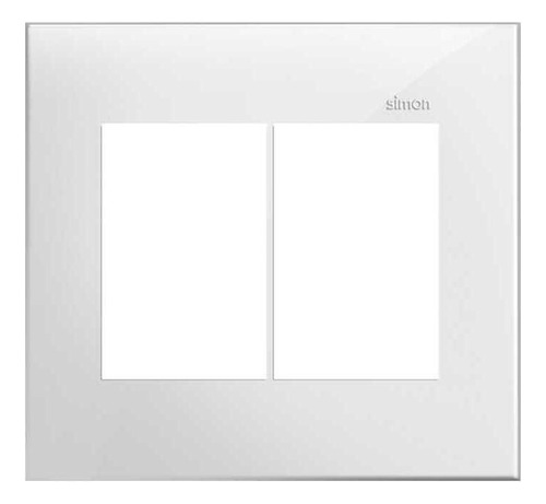 Simon 35 Placa 4x4 3 Seções + 3 Seções Branca