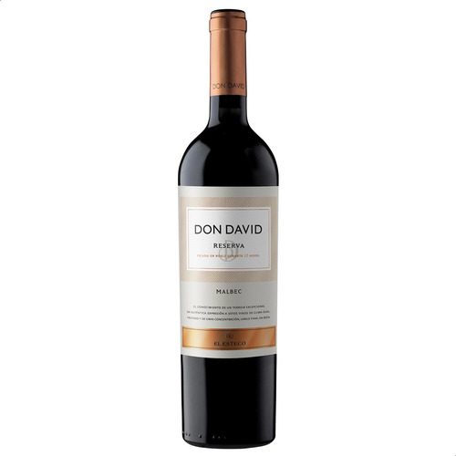 Vino Tinto Don David Reserva Malbec - Caja X3