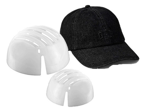 Casco Protector De Cabeza Para Gorras Proteccion Blanco Lisa L
