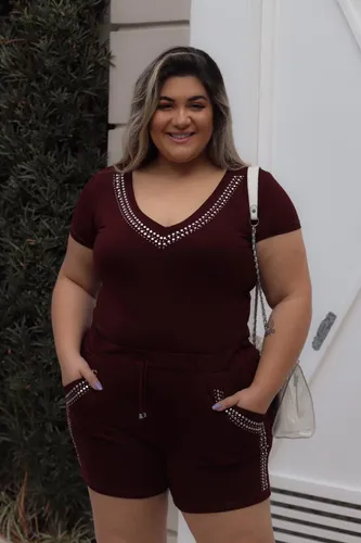Roupas Femininas Da Moda Conjunto Pedraria Feminino Lindo