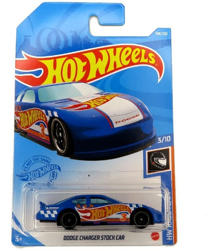 Dodge Charger Stock Car Blue Hot Wheels 3/10 (194)