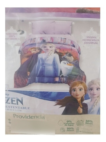 Edredón  Matrimonial  Frozen Together Disney Doble Vista