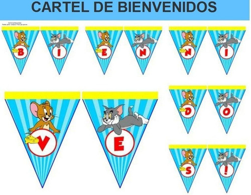Kit Imprimible Tom Y Jerry Fiesta 3x1
