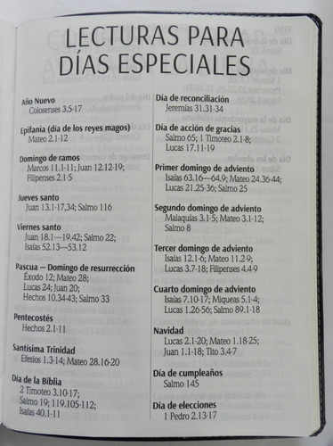 Imagen 7 de 8 de Biblia Letra Super Gigante Reina Valera 1960 Índice Ecocuero