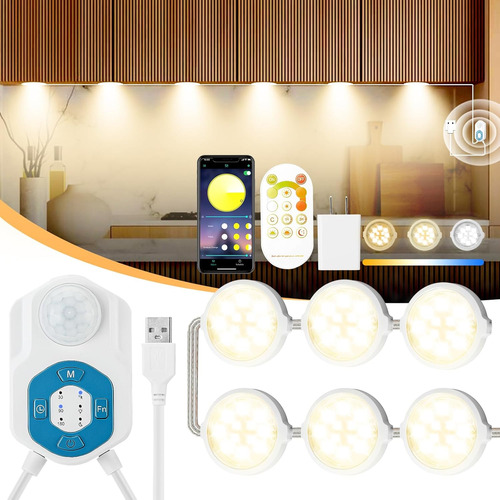 Luces Led Para Gabinete Con Sensor De Movimiento Y Control R