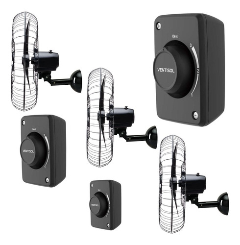 Ventilador De Parede Combo 3 60cm Ventisol 110v 220v