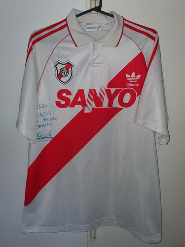 Camiseta River Plate Sanyo 1994 Titular #11 Firmada Gallardo