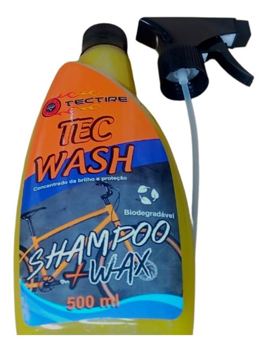 Shampoo Concetrado Limpador Tec Wash Wax Limpeza Bike Moto
