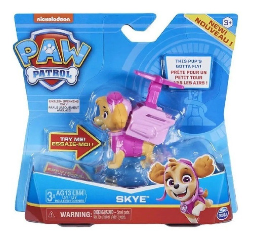 Figura Patrulha Canina Action Pack Pup Skye Com Som 1469