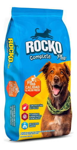 Alimento Rocko Plus Complete Raza Mediana/grande De 22kg