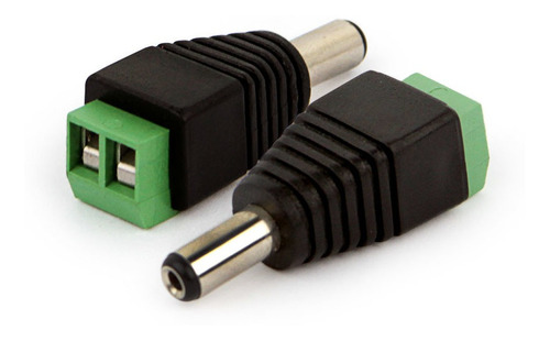 Kit 100 Peças Conector Plug P4 Macho Para Instalação Câmeras