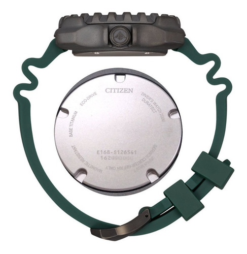 Citizen Promaster Diver Super Titanium Bn0228-06w . Dcmstore Correa Verde Bisel Negro/Verde Fondo Verde