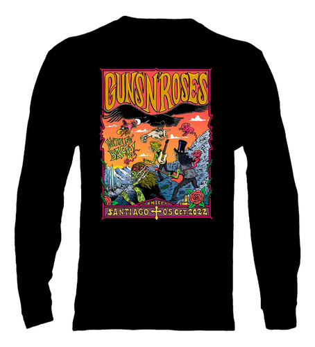 Polera Manga Larga Guns N' Roses - Ver 20 - Chile 2022