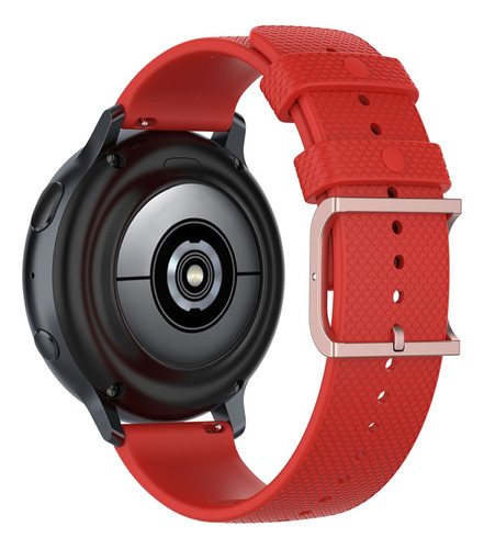 Pulsera moderna V2 de 20 mm compatible con Galaxy Watch 3 de 41 mm, color rojo