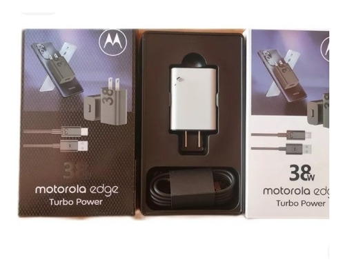 Cargador Motorola Turbo Power 38w Carga Rapida Tipo C