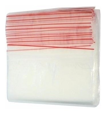 100 Sacos Plásticos 17x24cm Fecho Zip Lock Bag Embalagem