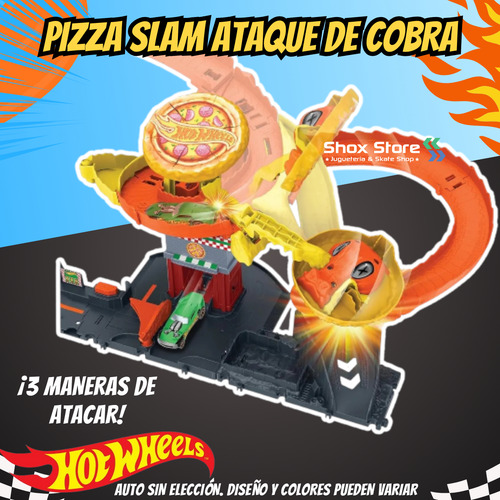 Playset Hot Wheels Pizza Ataque De Cobra Pista Lanzador City