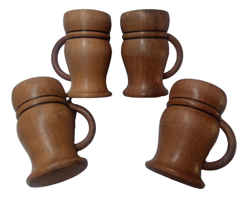 Chop´s De Madera Con Vaso De Acero Inoxidable Pack X4