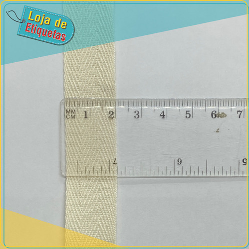 Imagem 3 de 5 de Alça Para Bolsa 100% Algodão 20mm - Rolo Com 50 Metros