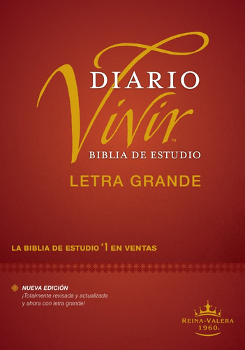 Biblia De Estudio Diario Vivir Rv1960 Letra Grande Tapa Dura