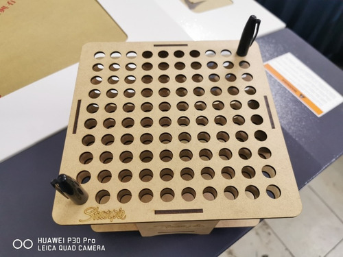 Organizador Para 100 Plumones Sharpie En Mdf De 3 Mm