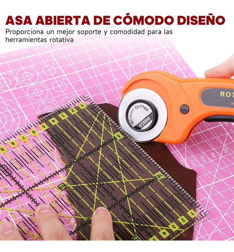 Conjunto De Corte Rotativo,cortador Tela Con Tapete Corte