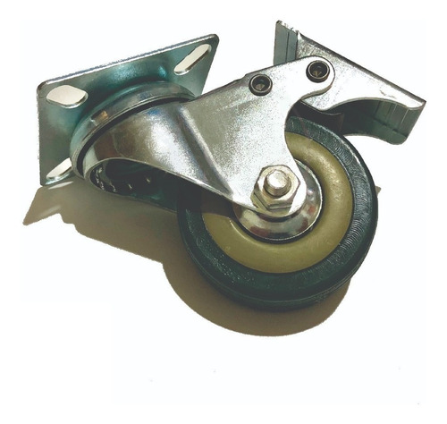 Rueda De Goma 50mm Con Freno Giratorias Para Muebles 35kg