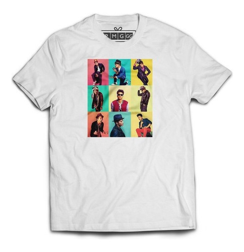 Camiseta Masculina Bruno Mars Black Music Fotos Pop R&b Rock