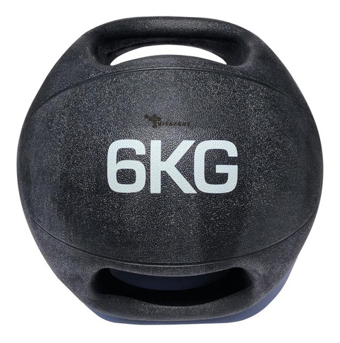 Imagen 1 de 3 de Pelota Balón Medicinal Con Asa Para Crossfit 6 Kg Profesiona