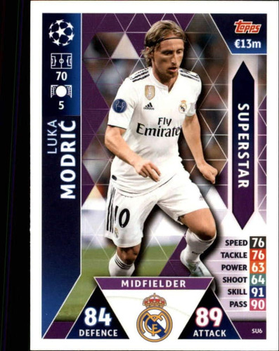 Topps Uefa Champions League Match Attax Superstars Su6 Luka 