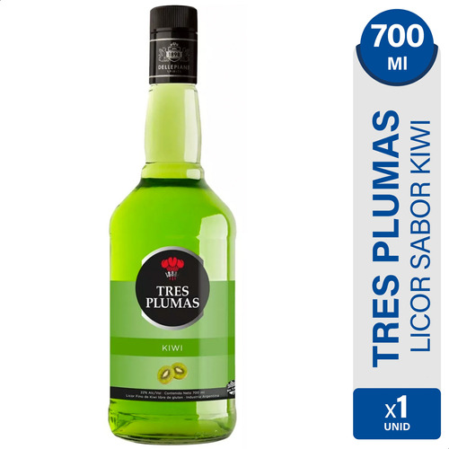 Licor Tres Plumas Kiwi  - 01mercado