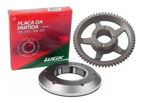 Imagem 1 de 3 de Placa De Partida Com Engrenagem Cb300 Xre300 Wgk